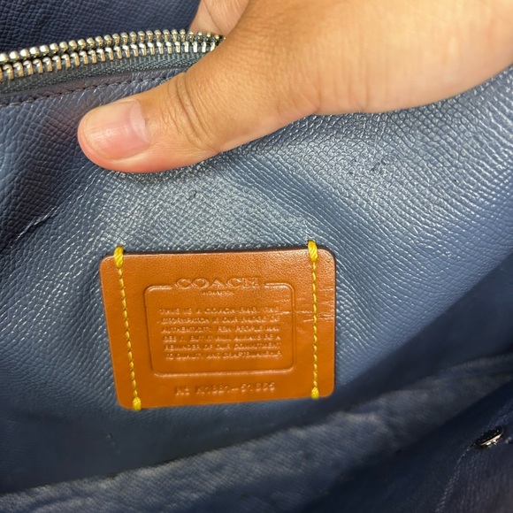 COACH Charlie 28 Blue Carryall Bag - Picture 12 of 16